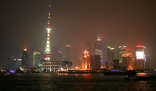Pudong District and the Oriental Pearl Tower