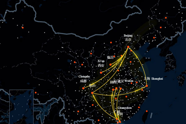Baidu Chunyun map